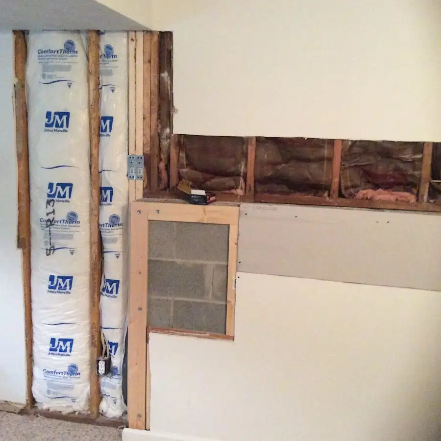 Wall insulation replacement during Contents Cleaning & Restoration in Pine Ridge